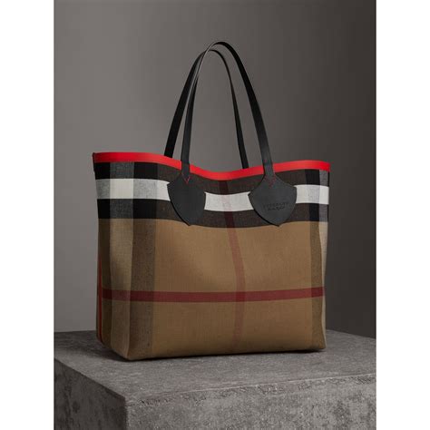 burberry reversible tote waterproof|Burberry reversible tote large.